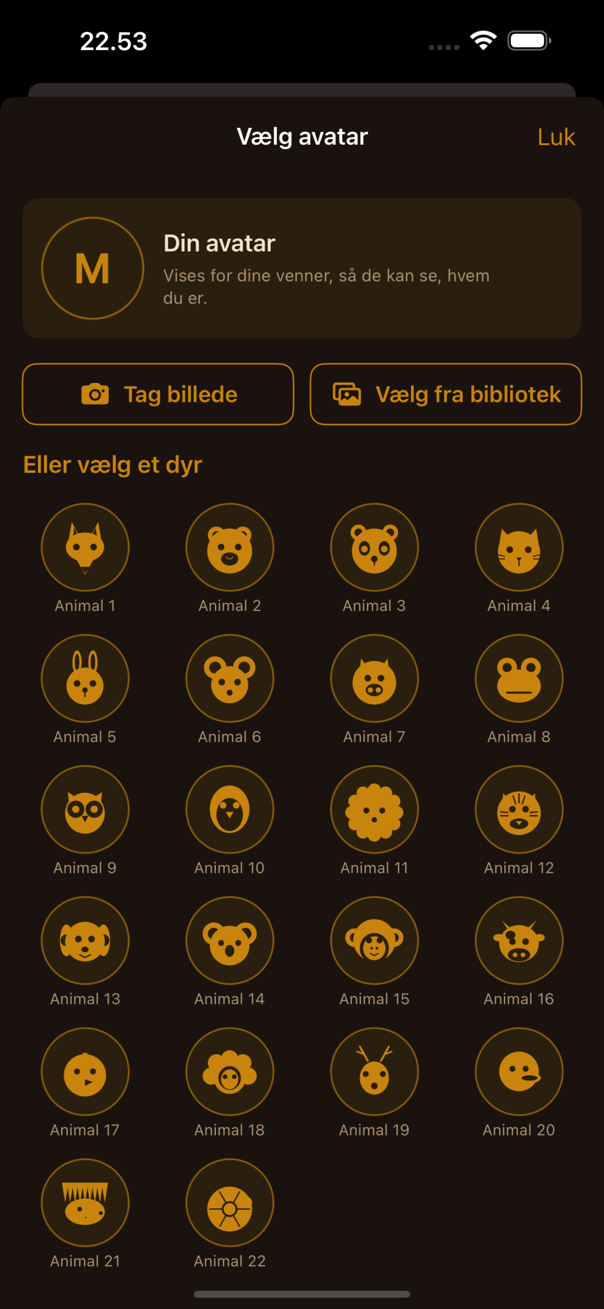 Avatar-vælger